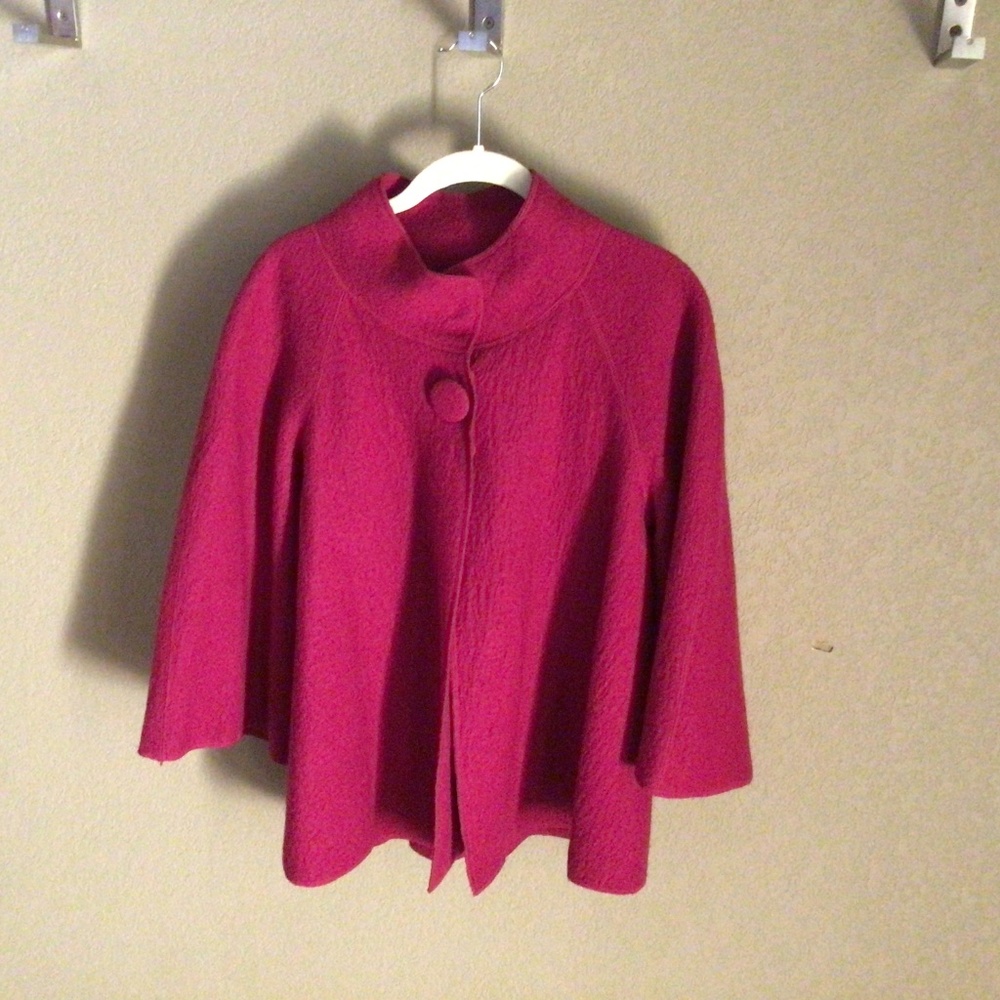 Sandro wool coat, pink, size S, M, L